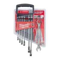 Milwaukee Milwaukee 7pc Ratcheting Combination Spanner Set (Metric)