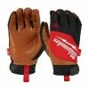 Milwaukee Hybrid Leather Gloves - XL 2 Milwaukee Hybrid Leather Gloves - XL -Air Compressors Sales 4932471915 2 1