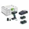 Festool 576447 Cordless Drill T 18+3 HPC 4 0 I-Plus