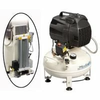Fini 24L Pro Med 102 Medic+Air Open Frame Air Compressor With Dryer - 2 CFM 0.75 HP