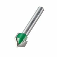 Trend C044X1/4TC Chamfer V Groove Cutter Angle=45 Degrees - 1/4 Shank