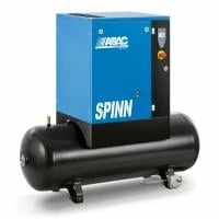 ABAC 4152054957 Screw Air Compressor - SPINN3 10 400/50K 200 E CE Receiver Mounted 200L 12.9CFM 10Bar 4HP
