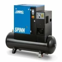 ABAC 4152054993 Screw Air Compressor - SPINN5 5E 10 400/50 270 E CE Receiver Mounted With Dryer 270L 27.5CFM 10Bar 7.5HP