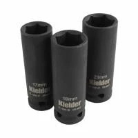 Kielder KWT-126-01 3 Piece Deep Impact Socket Set - 17mm 19mm 21mm