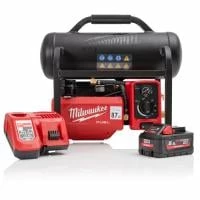 Milwaukee M18FAC-551 Battery Powered Oil-Less Air Compressor 7.6L 5.5Ah High-Output Battery & Charger Bundle