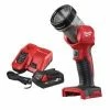 Milwaukee M18TLED-201 M18 18V LED Torch Light Kit - 2Ah Battery And Charger -Air Compressors Sales milwaukee charger change