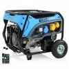 SGS 8.1 KVA Portable Petrol Generator With Electric Start, Wheels & 2x Engine Oil Bottles -Air Compressors Sales pgh6500 2xoil