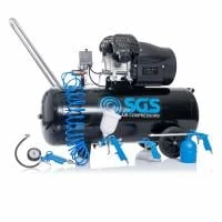 SGS 100 Litre Direct Drive Air Compressor & 5 Piece Tool Kit - 14.6CFM 3.0HP 100L 3 SGS 100 Litre Direct Drive Air Compressor & 5 Piece Tool Kit - 14.6CFM 3.0HP 100L