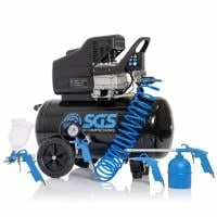 SGS 50 Litre Direct Drive Air Compressor & 5 Piece Tool Kit - 9.6CFM 2.5HP 50L 3 SGS 50 Litre Direct Drive Air Compressor & 5 Piece Tool Kit - 9.6CFM 2.5HP 50L