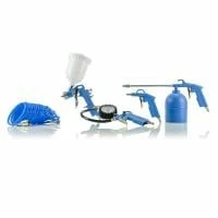SGS 5 Piece Air Tool Kit With Quick Fittings - Spray Blow Oil Gun Tyre Inflator & Hose