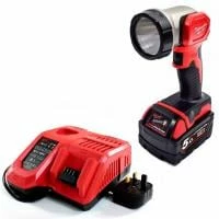 Milwaukee M18TLED-501 M18 18V LED Torch Kit - 5Ah Battery And Charger