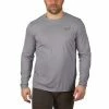 Milwaukee 4933478190 Warm Long Sleeve Shirt - Grey (L) -Air Compressors Sales wwlsg 2 5